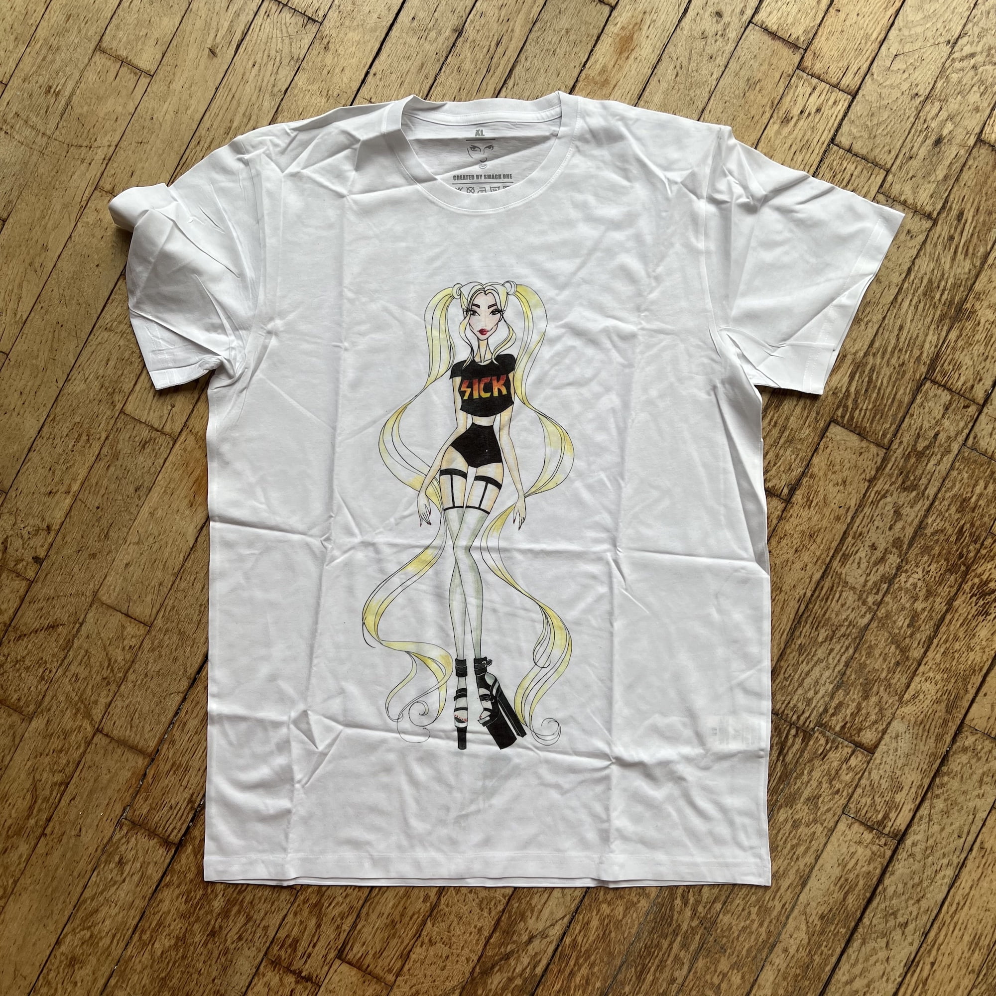 Sick T-Shirt Animated Girl